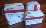EMAX MT1806 brushless motors in their boxes