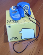 Hakko FX-888 soldering iron with box