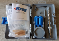 Inside the case for the Kreg R3 Pocket Hole Jig